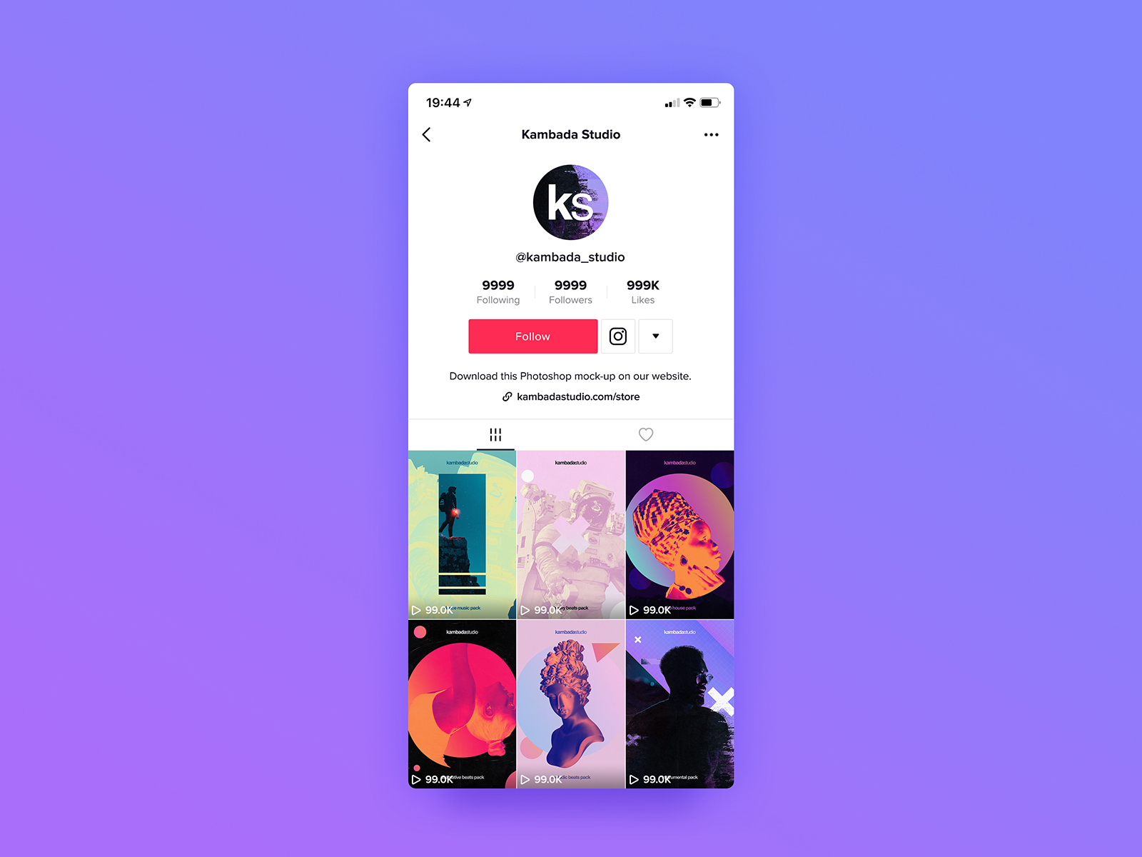 TikTok Profile Mockup PSD File By Kambada Studio On Dribbble