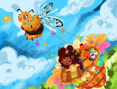 Beeventure characterdesign characters childrens book cover art illustration kidlit kidlitart