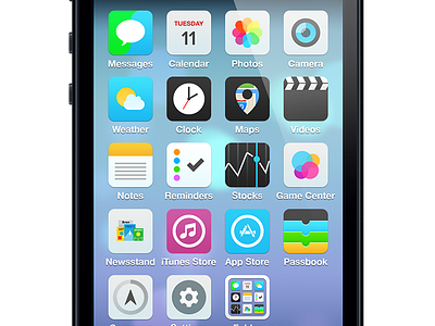 Final icons! flat icons ios7 redesign