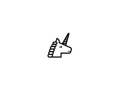 Unicorn Icon black and white horse icon symbol unicorn