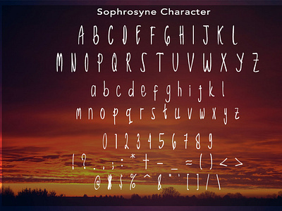 Sophrosyne Modern Font Character design font font awesome font design font family fonts handlettering handwritten handwritting lettering text typogaphy typographic typography art vector