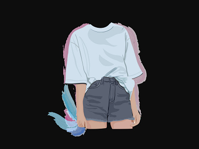 Fashion T-shirt mode illustration