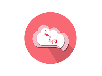 Valentine icon with clouds and text lettering artwork concept decoration design element flat illustration graphic happy icon icon design illustration logo red romance romantic sign symbol vector vector illustration vectors