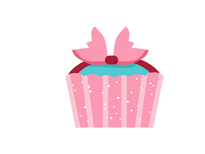 Valentine Icon Pink Cupcake