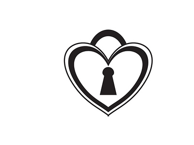 Valentine Icon Line Love Padlock