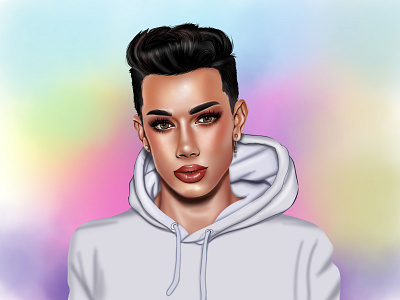 James Charles Portrait Illustration artist artwork beauty beauty illustration beauty vlogger comissions illustration james james charles makeup artist open portrait illustration vlogger