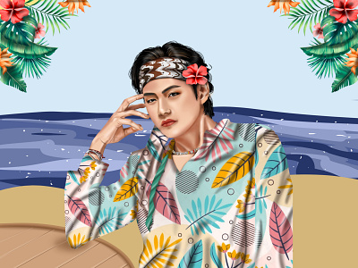 BTS Taehyung Digital Art