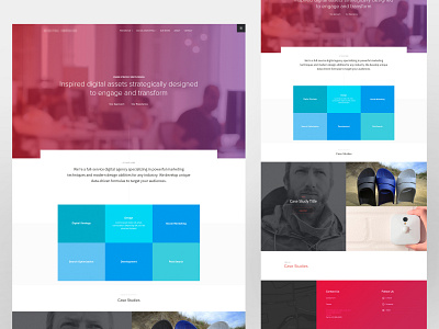 Agency Homepage Mockup branding design graphic design ui ux web