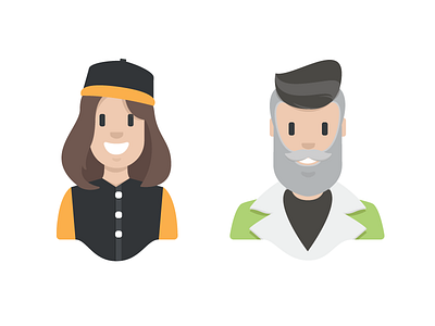 Hipsters beard boy couple cute girl haircut hipster illustration man moustache people woman