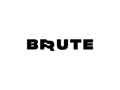 Brute redesign black branding bw logo logo design white