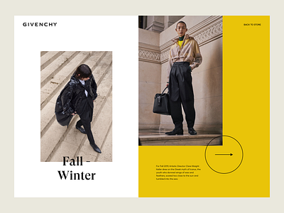 Fall - Winter Collection article collection description fall fashion gallery landing page layout luxury photography ui design ux design web winter