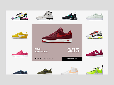 Nike Store Backend app concept fashion fulfillment layout nike orders price shoes shopify store store app storefront ui design ux design web