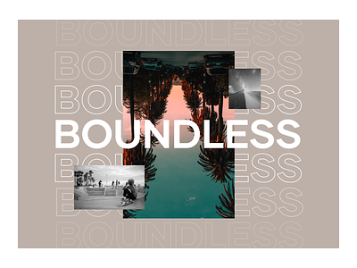Boundless Exploration 2 brand branding design exploration extreme sport palms summer travel visual design