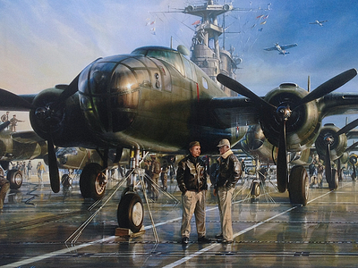 Hornet's Nest admiral aircraft carrier airplane army aviation bomber illustration military navy propeller world war 2