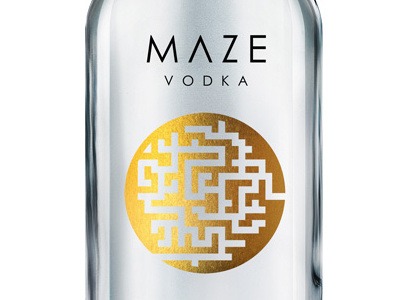 Maze Vodka advertising campaign branding packaging print