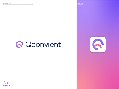 Q Latter - Qconvient logo design