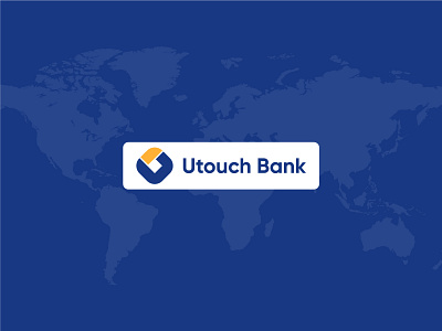 Utouch Bank - Logo Design - Banking Logo app app icon brand identity branding creative creative logo graphic design kite logo logo design logo designer logo mark minimalist logo modern utouch bank logo utouch bank logo