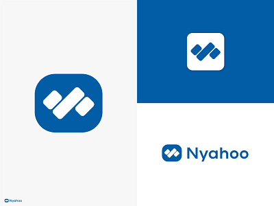 Nyahoo Logo Design a b c d e f g h i j k l m n app icon app logo brand identity branding creative logo digital agency flat logo graphic design illustration letter n logo logo design logo trands 2021 modern logo n logo simple logo sports logo png visual identity website logo