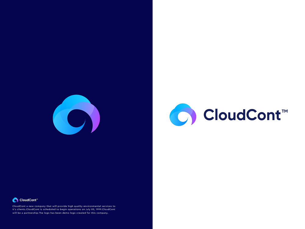 CloudCont™ Logo Design by Md Mehedi Hasan for Fixdpark on Dribbble