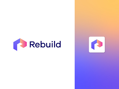 Rebuild logo design, Modern R