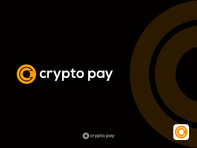 Crypto Pay Logo-Design, Bitcoin