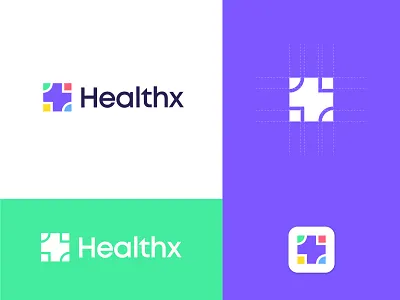 Healthx Logo Design brand identity branding clean clinic design health health logo healthcare hospital logo logo design logo mark medical medical logo medicine minimal nursing nursing home pharma pharmacy