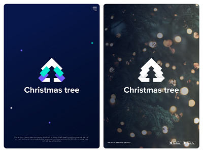 Christmas tree Logo brand brand identity branding graphic design identity logo logotype mark typography