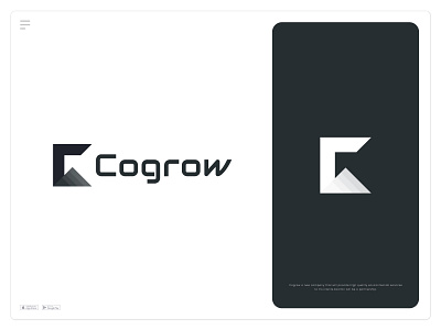 Cogrow Logomark brand brand identity branding custom logo design icon identity illustration latter logo logo logo mark logodesign logos logotype mark minimal symbol vector