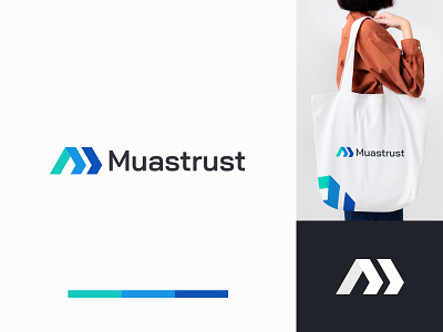Muastrust logo brand identity branding graphic design identity illustration it logo logo design logos logotype tech tech logo technologies technology logo
