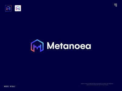 Metanoea Logo bitcoin brand identity branding crypto crypto logo graphic design identity illustration logo logo design logos logotype nft nfts token