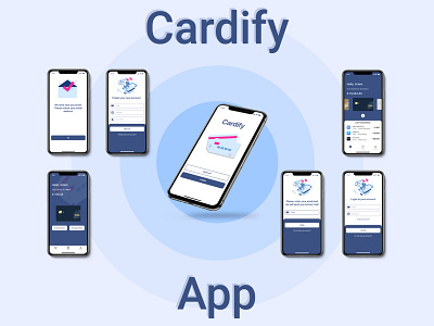 Cardify bank card manager app branding design graphic design icon minimal typography ui ux web