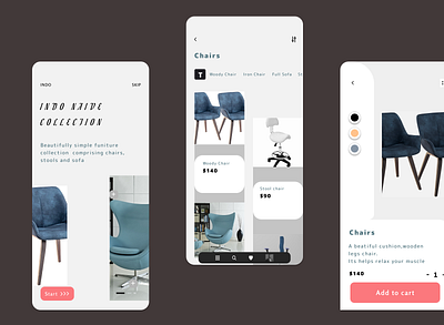 INDO NAIVE COLLECTION app design figma typography ui ux vector