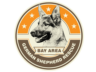 Bay Area German Shepherd Rescue area bay charity design dog german group hollingsworth logo rescue shepherd six14
