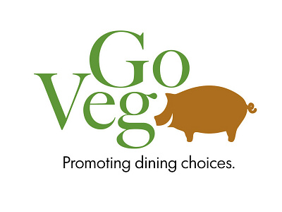 GoVeg Logo dining dinner hollingsworth pahs palo alto humane society pig vegan vegetarian