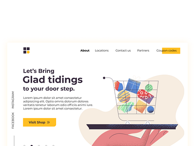 Landing Page Design branding desktop product design products ui vector web