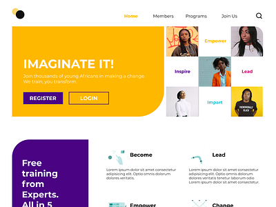 Full Landing Page Design branding changemakers design illustration product design products ui ui ux web webdesign website