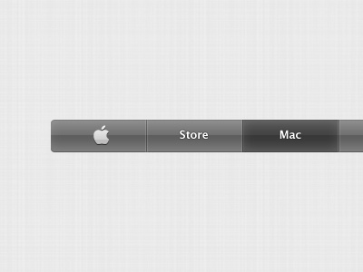 Apple Style Navigation (Free PSD) apple button free freebie menu navigation psd