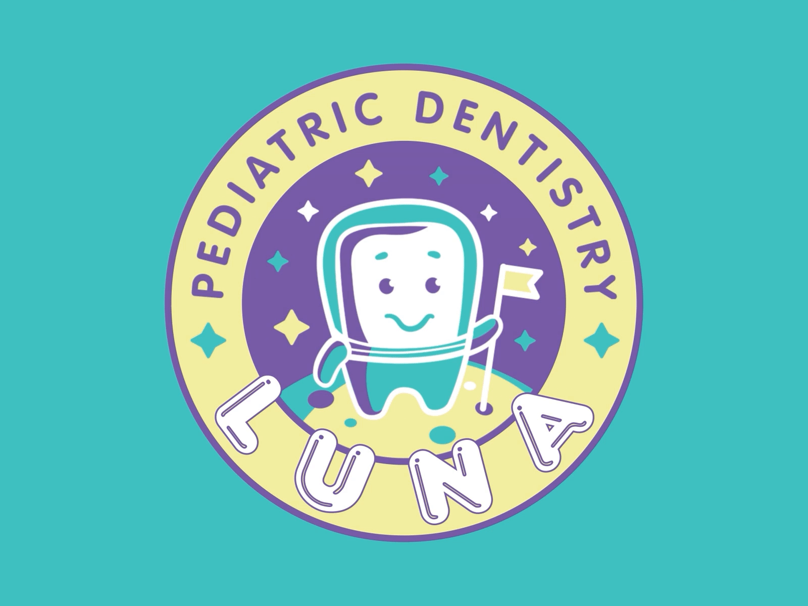 Custom Logo Animation - Luna Dentistry 2d