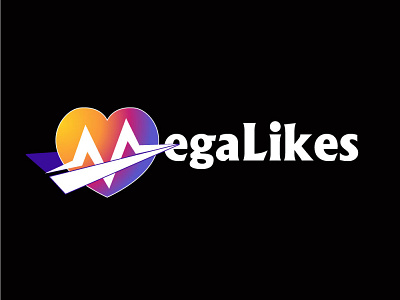 Дизайн логотипа "MegaLikes" branding design graphic design illustration logo дизайнлого дизайнлоготипа логотип разработкалого разработкалоготипа