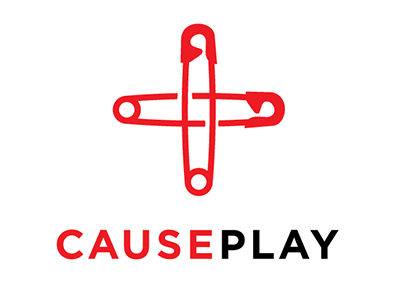 causeplay logo clothing safety pin charity cosplay logo