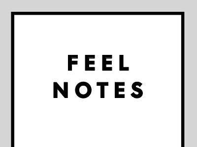 feel notes black and white feels journal notebook type