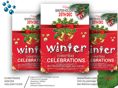 Christmass Flyer christmas flyer church flyer event flyer design poster design
