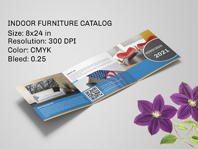 Square Trifold Catalog Template