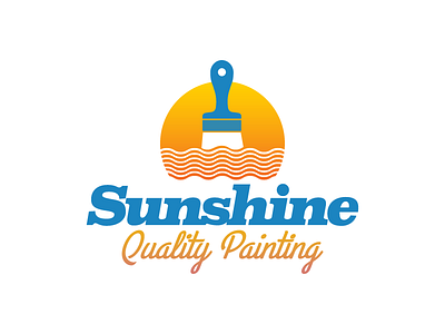 Sunshine Quality Painting branding logo painting sunshine