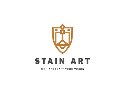 Stain Art branding clean identity lighting logo minimal minimalistic
