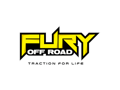 Fury Off Road aggressive branding edgy logo off road tires word mark