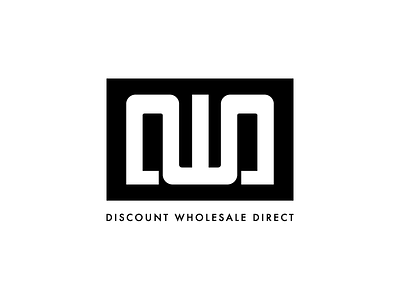 Discount Wholesale Direct branding clean discount wholesale direct logo minimal