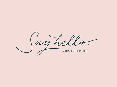 Say Hello branding calligraphy design graphicdesign handlettering handmadefont lettering letters logotype typography