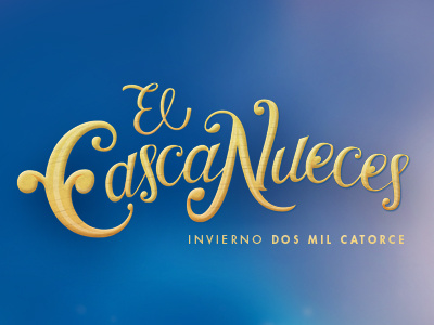 Ballet de Monterrey El Cascanueces lettering logo