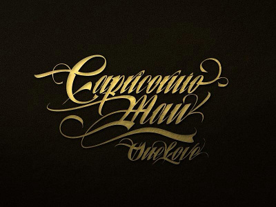 Capricornio Man One Love calligraphy design lettering music